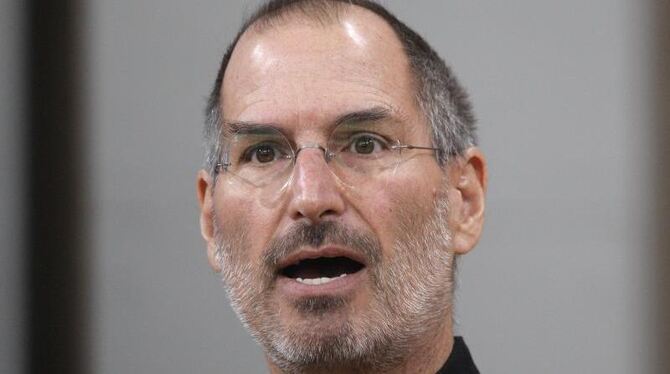 Der ehemalige Apple-Chef Steve Jobs, aufgenommen 2007 in Berlin bei der Vorstellung des iPhones. Foto: Peer Grimm