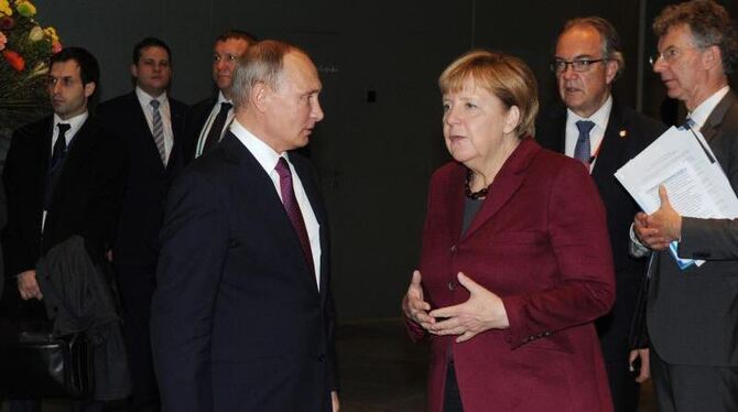 Das Treffen mit Putin war für Kanzlerin Merkel »die Mühe wert«. Foto: Michael Klimentyev / Sputnik / Kremlin Pool