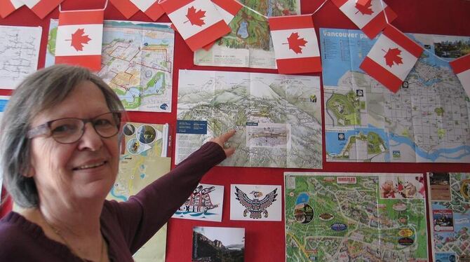 Als Dorothea Schobert nach neunmonatigem Aufenthalt in Kanada wieder zurückkam auf die Alb, war  eine Wand ihres Schlafzimmers v
