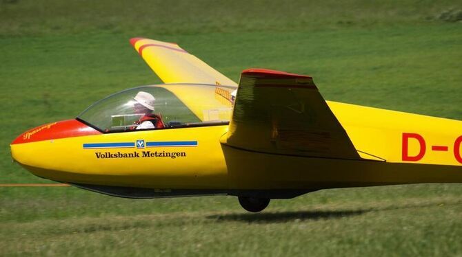 Geglückte Landung: Der Luftsportverein Roßfeld freut sich nicht nur auf die neue Saison, sondern auch darüber, dass die Stadt er