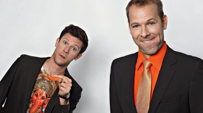 Erfahrene Humorwerker: Jakob Nacken (links) und Helge Thun. FOTO: PR
