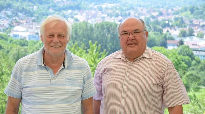Gerd Recht  (links) und Werner Neubrander von der Bürgerinitiative »Wir sind Lichtenstein«.