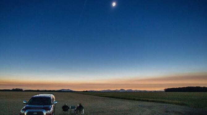 Totale Sonnenfinsternis im US-Bundesstaat Oregon. Foto: Brian Davies