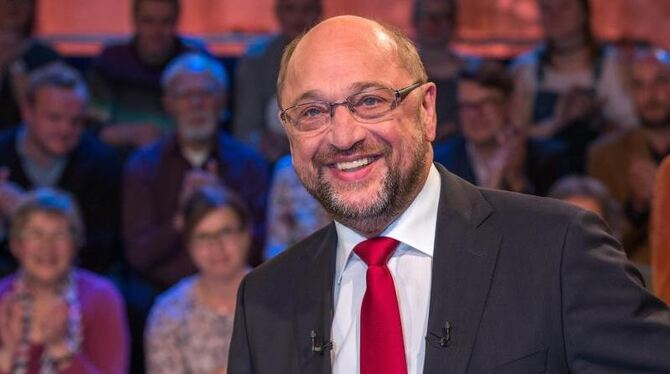 SPD-Spitzenkandidat Martin Schulz stellte sich Fragen von 150 repräsentativ ausgewählten Bürgern. Foto: Jens Büttner