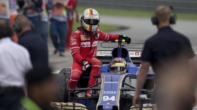 Sebastian Vettel hat in der Fahrerwertung 34 Punkte Rückstand auf Lewis Hamilton. Foto: Thomas Lam