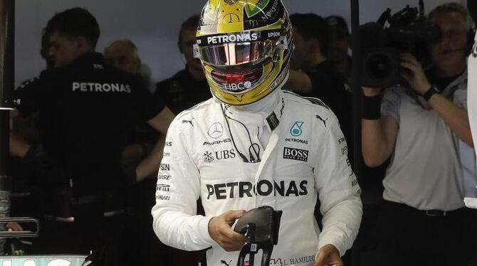 Nach den schnellen Runden beim Training ist klar, dass Lewis Hamilton beim Qualifying schwer zu schlagen sein wird. Foto: And
