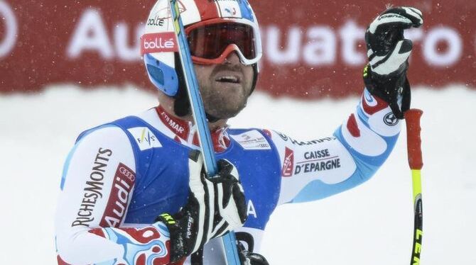 Der Tod der verunglückten Skirennfahrers David Poisson hat Entsetzen im alpinen Skizirkus ausgelöst. Foto: Jean-Christophe Bo