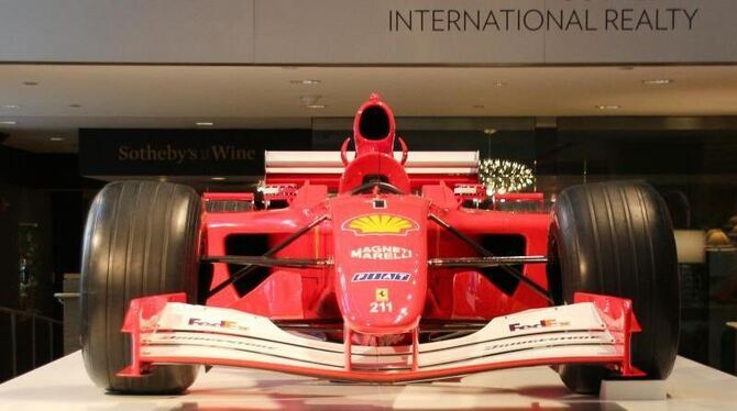 Mit dem roten Flitzer hat Michael Schumacher unter anderem 2001 den großen Preis von Monaco gewonnen. Foto: Christina Horsten