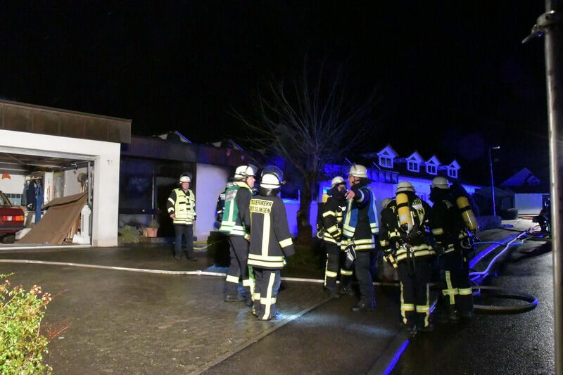 Brand zerstört Wohnhaus in Dußlingen Januar 2018