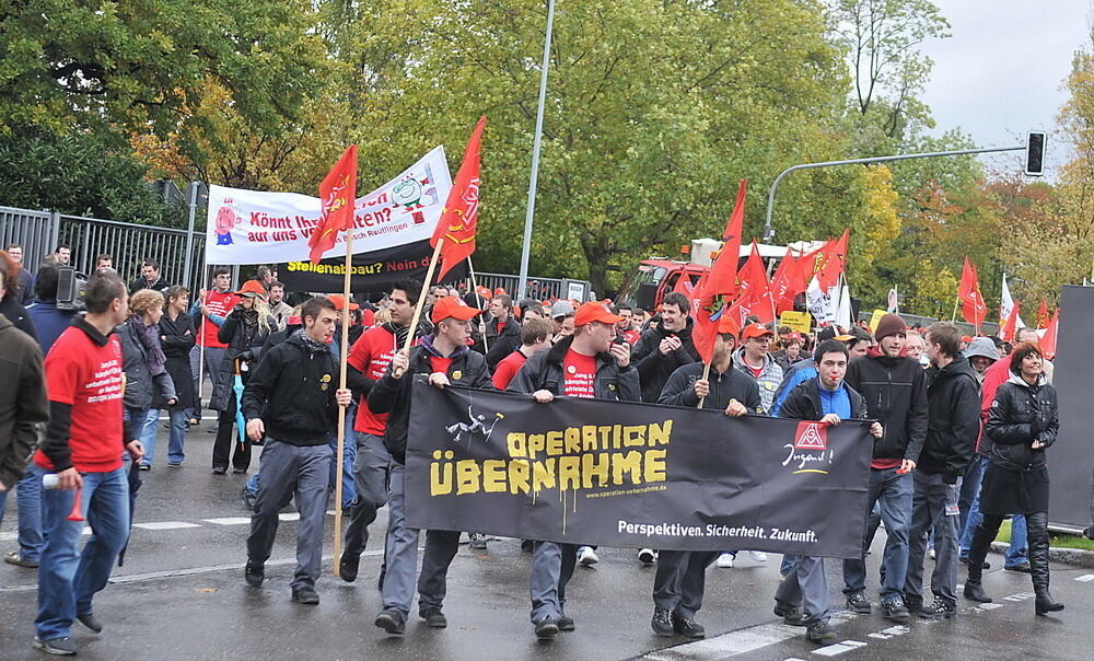 Protestaktion Bosch Reutlingen Oktober 2010