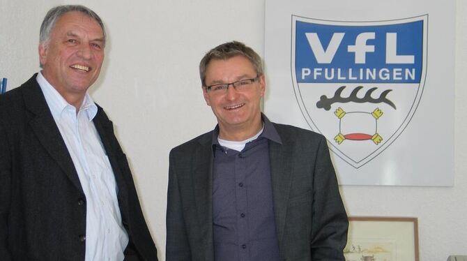 Alte und neue VfL-Führung: »Vize« Gert Seeger (links) und Sven Schauenburg, designierter Vorsitzender. GEA-FOTO: SCHEIB