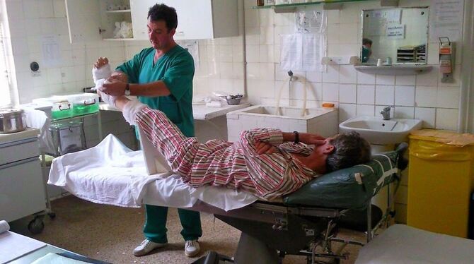Blick in den Operationssaal einer Klinik in Tirnaven, Rumänien, die der Metzinger Verein Notnagel immer wieder unterstützt.