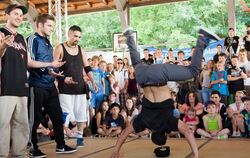 Gepuscht durchs Publikum: Beim Southside Battle in Tübingen liefen die Breakdancer zu Hochform auf.