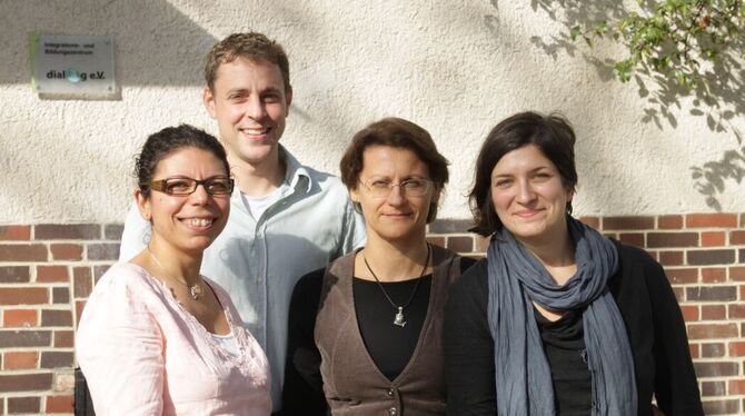 Machen sich stark für Integration: Lusine Minasyan, Dr. Benjamin Haar, Galina Lerner und Marjam Kashefipour (von links). FOTO: S