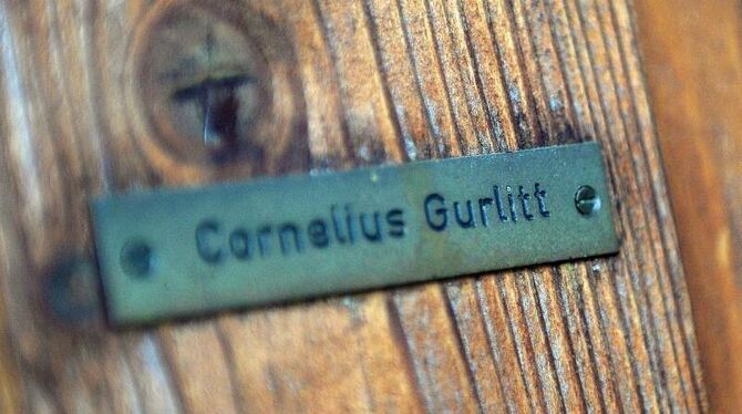 Das Namensschild von Cornelius Gurlitt an seinem Haus in Salzburg. Foto: Barbara Gindl