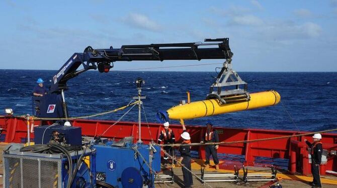 Das unbemannte U-Boot Bluefin-21 soll die Suche nach MH370 unterstützen. Foto: Peter D. Blair/US Navy