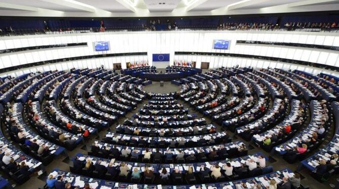 Das Europaparlament.