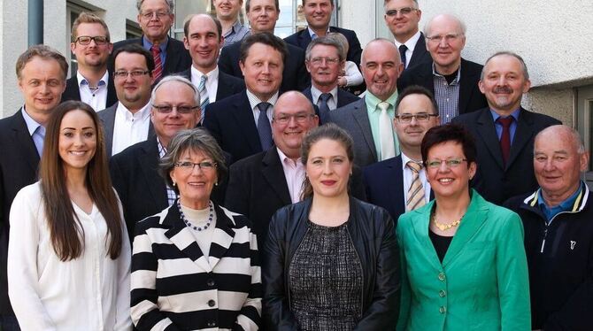 Die CDU-Kandidaten für den Metzinger Gemeinderat. FOTO: PR