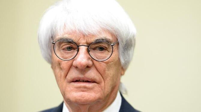 Formel-1-Chef Bernie Ecclestone muss sich im Landgericht München I verantworten. Foto: Sven Hoppe