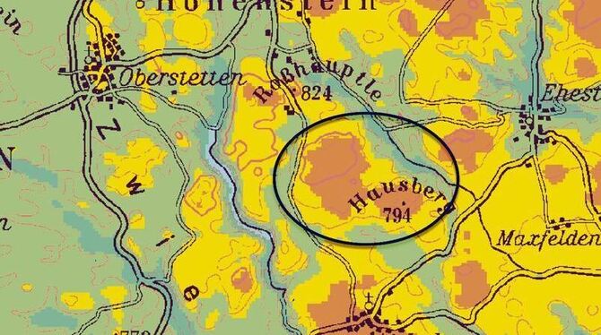 Zwischen Aichelau und Maßhalderbuch wird der Windpark Hausberg Aichelau geplant. Sieben bis elf Rotoren können dort Platz finden