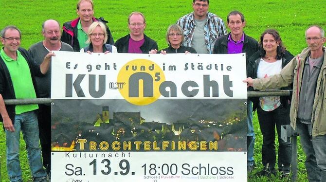 Die  Macher  der  Kulturnacht  (von links):  Günther Heunoske, Frieder Roggenstein, Wolfgang Sauter, Hildegund Klingenstein, Edi
