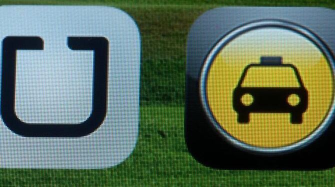 Die Handy-App Uber ist der Taxi-Branche ein Dorn im Auge. Foto: Jens Büttner