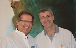 Die Transplantationschirurgen Alfred Königsrainer und Silvio Nadalin.  FOTO: IST