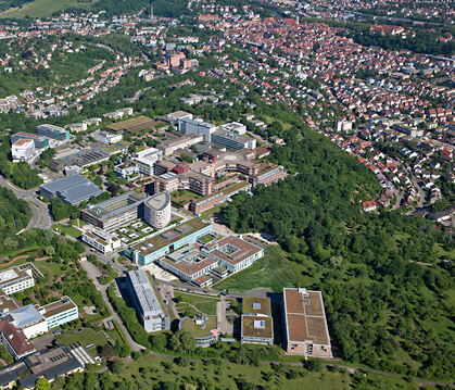 Universitätsklinikum Tübingen: Luftaufnahme des Geländes der Kliniken Berg