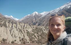 Claudia Hailfinger unterwegs im Himalaya. FOTO: HAILFINGER