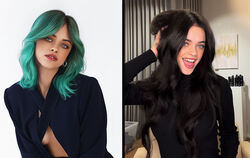 Das Metzinger Model Vanessa Kunz wurde bei "Germany's next Topmodel" vor allem wegen ihrer türkisfarbenen Haare bekannt (links) 