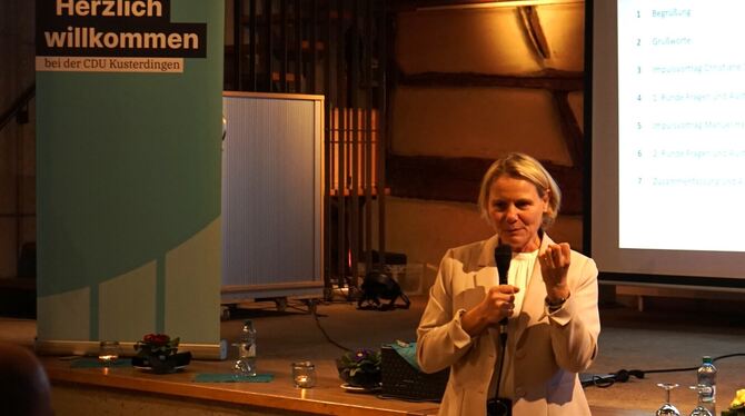 CDU-Frau Christine Staab will die frühkindliche Bildung mit Quereinsteigern und Ehrenamtlichen verbessern. Für die Finanzierungs