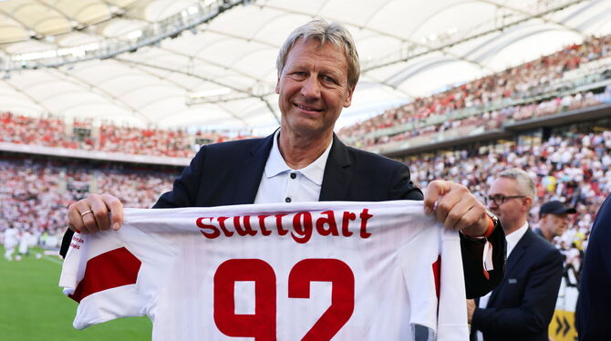 Guido Buchwald ist seit Dezember 2023 Markenbotschafter des VfB Stuttgart.