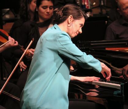 Von Haydn zum Jazz und wieder zurück: Olivia Trummer beim Kaleidoskopkonzert in der Stadthalle.