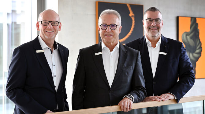 Vorstand der Kreissparkasse Reutlingen (von links): Joachim Deichmann, Michael Bläsius und Martin Bosch.