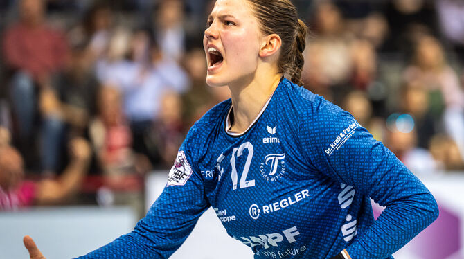 Die 19-jährige Torhüterin Marie Weiss wird gegen den Thüringer HC für die Metzingerinnen ein wichtiger Faktor sein.
