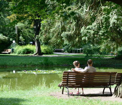 Entspannung im Stadtgarten:  Die grüne Lunge der Oststadt ist ein wichtiges Stück Naherholung für die Reutlinger.