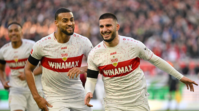 Will auch am Samstag gegen den FC Bayern wieder jubeln: VfB-Angreifer Deniz Undav (rechts).
