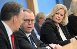 Innenministerin Faeser und IMK-Vorsitzender Stübgen