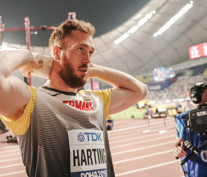 Olympiasieger Christoph Harting kommt zum Meeting nach Hechingen. 