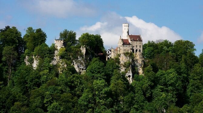 Touristenmaget in der Region: Schloss Lichtenstein. FOTO: PR