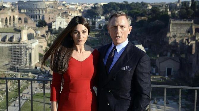 Daniel Craig und Monica Bellucci halten Rom in Atem. Foto: Claudio Onorati