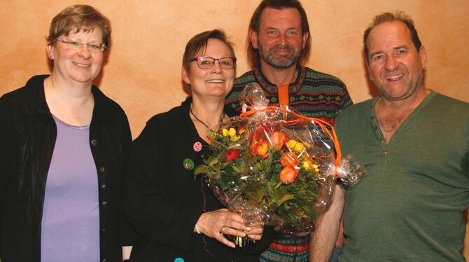Der neue Vorstand des GHV samt scheidender Stellvertreterin (von links): Kassierin Renate Lutz, Irene Kellner-Langanky, Schriftf