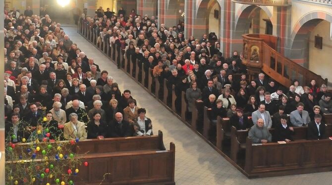 Volle Kirchen – wie hier in St. Wolfgang – erwarten die katholischen Christen auch in diesem Jahr bei ihren festlichen Ostergott