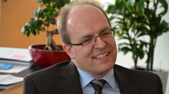 Pfullingens Bürgermeister Michael Schrenk. GEA-FOTO: SAUTTER