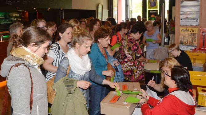 Ins Kulturzentrum franz.K hatte gestern die Gewerkschaft Verdi zur Urabstimmung gerufen. GEA-FOTO: MEYER