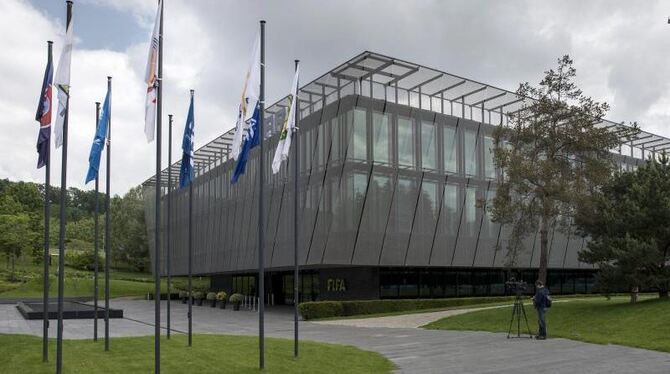 Blick auf das FIFA-Hauptquartier in Zürich. Foto: Ennio Leanza