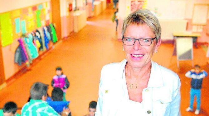 Letzte Wochen im ehrwürdigen Schulgebäude. Ab dem 20. Juli zieht Rektorin Doris Hertkorn-Gärtner mit allen Schülern um. FOTO: PF