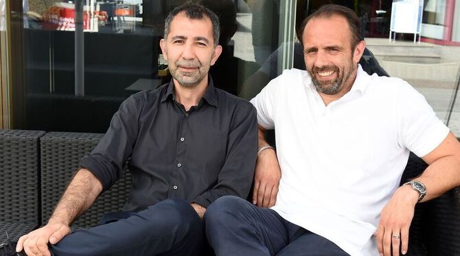 Uwe Grauer (rechts) und sein Restaurantleiter aus dem »Joli«, Turabi Albairak. Sie werden künftig die ehemalige »Gastwerk«-Laube