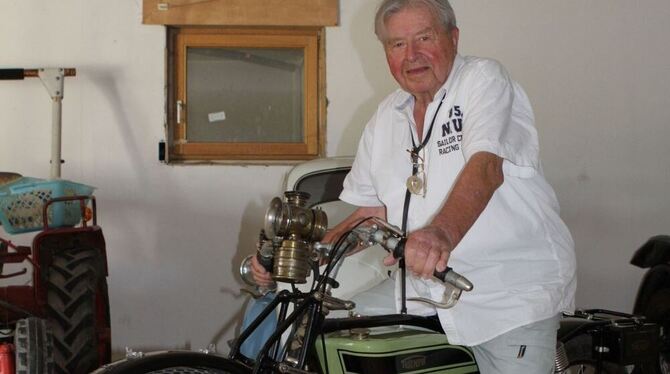 Mit der Triumph verbindet der 85-jährige Günther Möck viele Erinnerungen an seinen Vater.