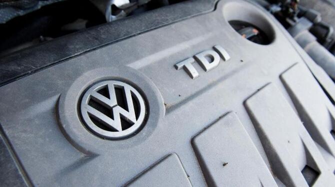 Ein VW-Dieselmotor vom Typ EA189. Der Skandal um manipulierte Abgaswerte hat den Konzern weltweit erschüttert. Foto: Julian S